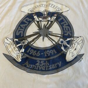 Vintage Star Trek 25th Anniversary Commemorative Tshirt Okina Size Medium